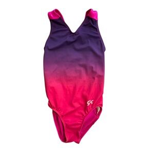 GK Girls Gymnastics Leotard size Medium in pink and purple ombré in EUC